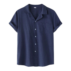 Camisa de Linho Masculina Bianchino BC002 - Tecido Nobre, Corte Clássico e Versatilidade Perfeita para Ocasiões Formais e Estilos Elegantes.