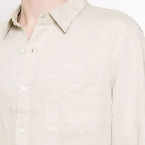 Camisa de Linho Masculina Bianchino BC346 - Design Moderno em Linho Premium com Tecnologia Anti-Amassado e Conforto Térmico.