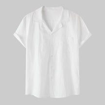 Camisa de Linho Masculina Bianchino BC002 - Tecido Nobre, Corte Clássico e Versatilidade Perfeita para Ocasiões Formais e Estilos Elegantes.