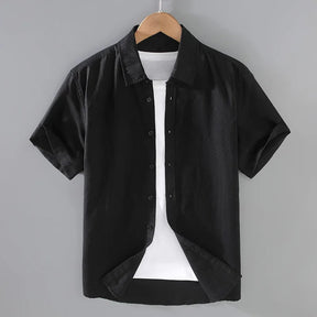Camisa de Linho Masculina Bianchino BC004 - Modelagem Sofisticada, Linho Nobre e Versatilidade para Composições Casuais e Formais.