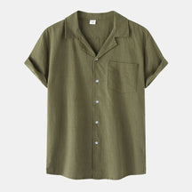 Camisa de Linho Masculina Bianchino BC002 - Tecido Nobre, Corte Clássico e Versatilidade Perfeita para Ocasiões Formais e Estilos Elegantes.