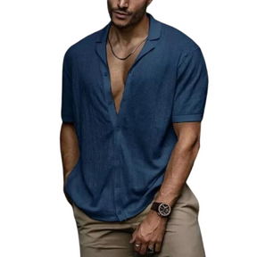 Camisa Masculina Bianchino BC083 - Design Elegante com Modelagem Ajustada.