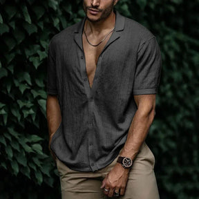 Camisa Masculina Bianchino BC083 - Design Elegante com Modelagem Ajustada.