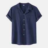 Camisa Masculina em Linho Bianchino BC397 - Design Casual e Versátil para Todas as Ocasiões.