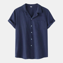 Camisa Masculina em Linho Bianchino BC397 - Design Casual e Versátil para Todas as Ocasiões.