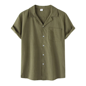 Camisa Masculina em Linho Bianchino BC397 - Design Casual e Versátil para Todas as Ocasiões.