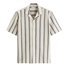 Camisa Masculina em Linho Listrada Bianchino BC359