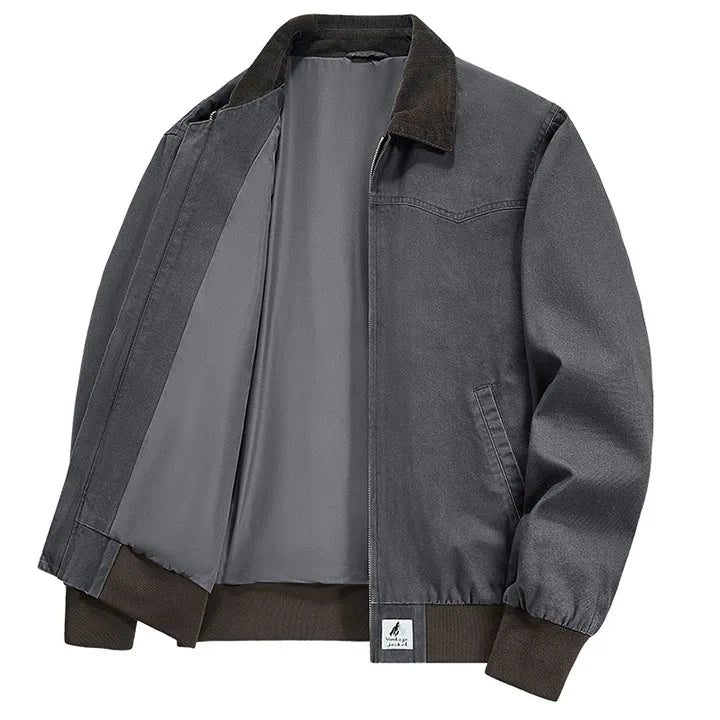 Jaqueta Bomber Vintage Masculina Bianchino BC178 - Estilo clássico com ajuste ergonômico e interior forrado para conforto e elegância.