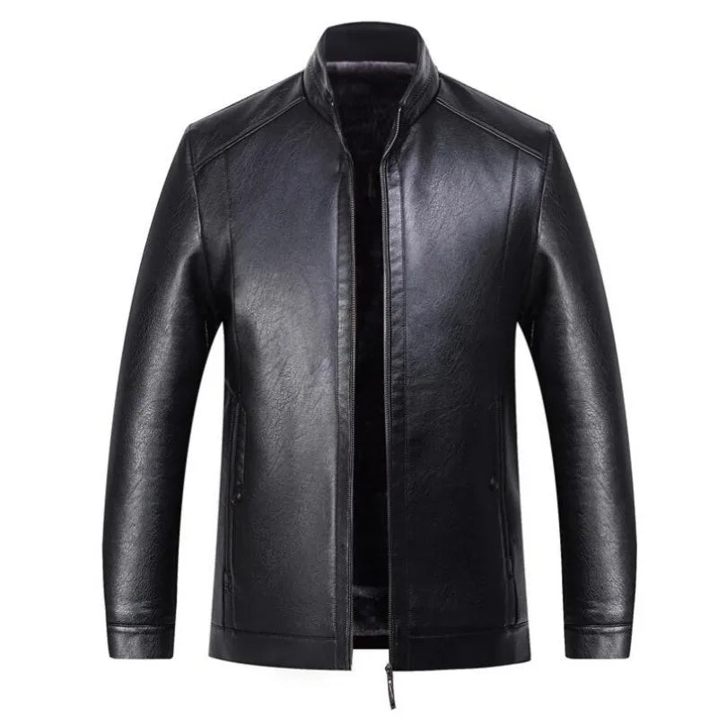 Jaqueta De Couro Masculina Bianchino BC114 - Couro de alta qualidade, fechamento em zíper e design moderno para um visual sofisticado e resistente.







