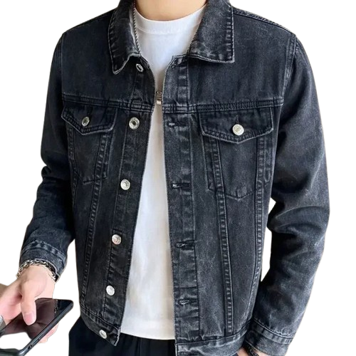 Jaqueta Jeans Masculina com Botões Bianchino BC160 - Produzida em jeans premium, com fechamento em botões e acabamento refinado. Elegância e versatilidade para o dia a dia.







