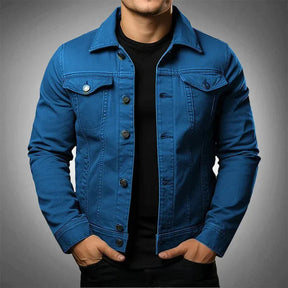 Jaqueta Jeans Masculina Slim Bianchino BC073 - Design moderno, caimento ajustado e acabamento refinado.