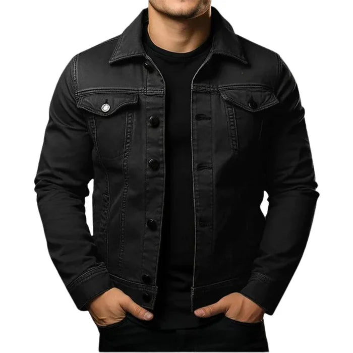 Jaqueta Jeans Masculina Slim Bianchino BC073 - Design moderno, caimento ajustado e acabamento refinado.







