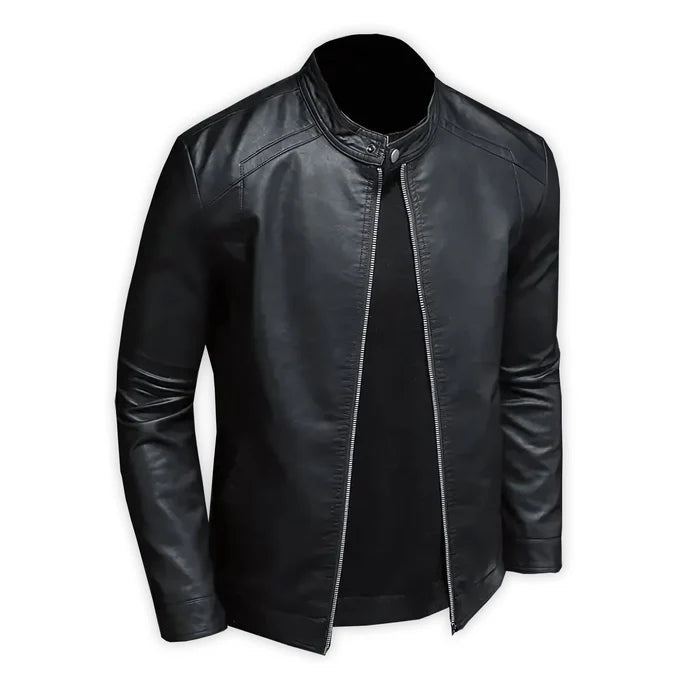 Jaqueta Masculina em Couro Bianchino BC115 - Couro premium, fechamento em zíper e acabamento refinado para um visual moderno e sofisticado.







