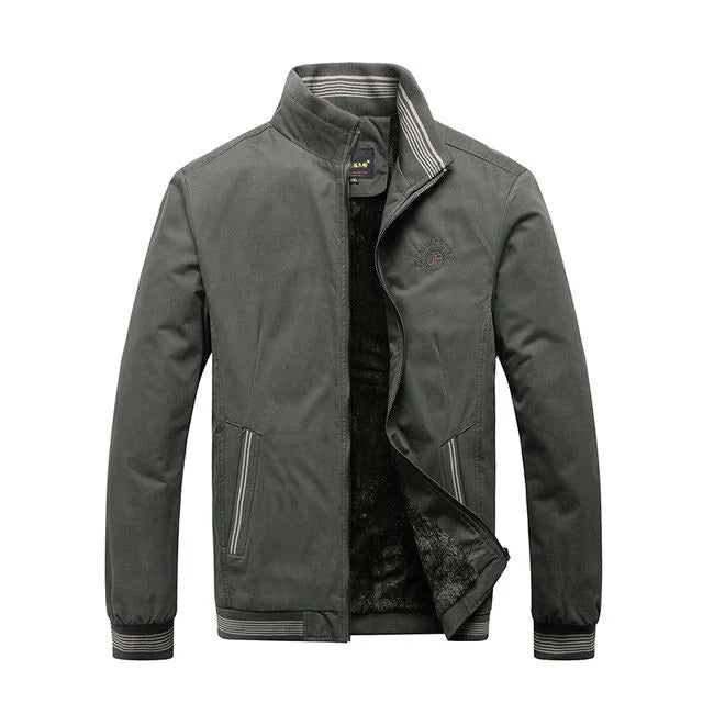 Jaqueta Masculina Forrada Bianchino BC163 - Design moderno, forro de algodão e fechamento em zíper para conforto e proteção contra o frio.