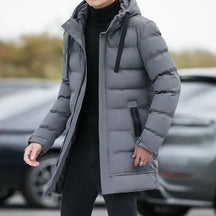 Jaqueta Puffer Masculina Alongada Bianchino BC076 - Isolamento térmico eficiente e design moderno para proteção completa nos dias frios.