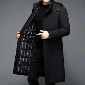 Sobretudo Masculino Bianchino BC230 - Design refinado, proteção contra o frio e conforto premium.