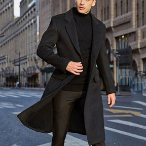 Sobretudo Masculino Bianchino BC207 - Design sofisticado em lã premium para elegância e proteção no frio.