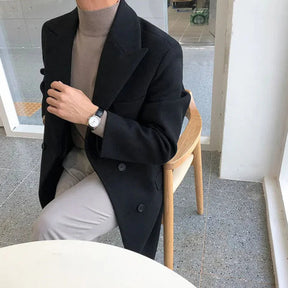 Sobretudo Masculino em Lã Bianchino BC217 - Elegância, conforto e estilo clássico.