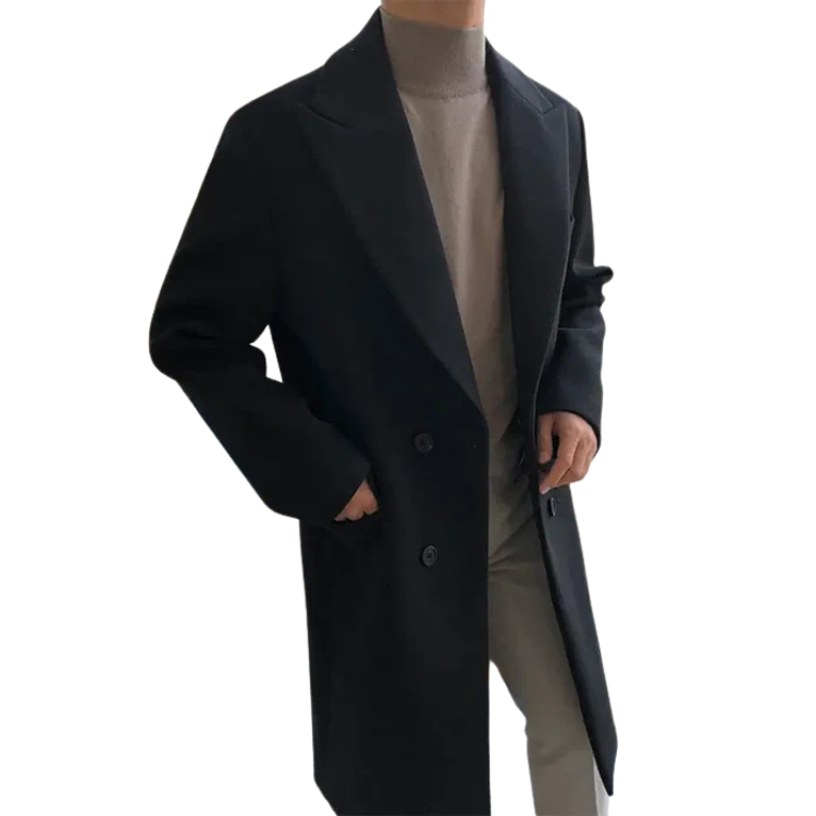 Sobretudo Masculino em Lã Bianchino BC217 - Elegância, conforto e estilo clássico.