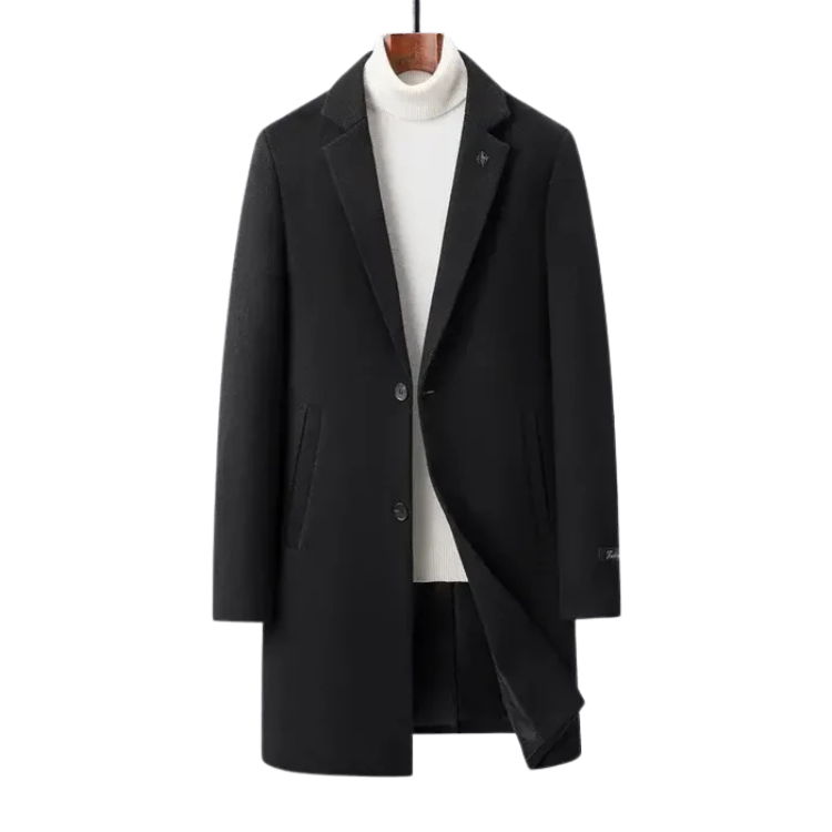 Sobretudo Masculino Bianchino BC232 - Design elegante em lã premium para proteção e estilo no inverno e outono.
