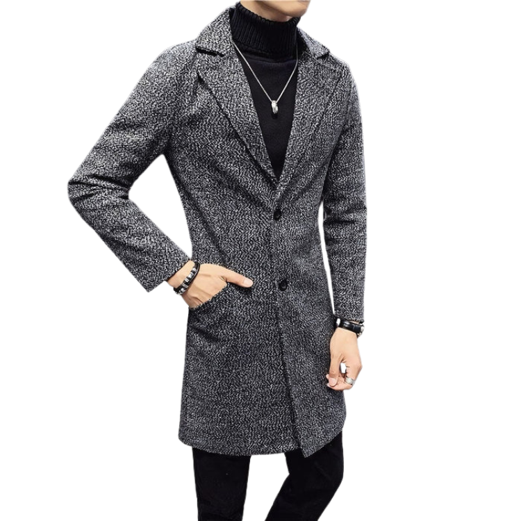 Sobretudo Masculino Bianchino BC235 - Lã batida, design elegante e refinado. Ideal para o inverno e outono.