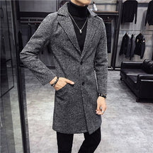 Sobretudo Masculino Bianchino BC235 - Lã batida, design elegante e refinado. Ideal para o inverno e outono.