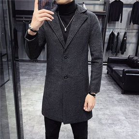 Sobretudo Masculino Bianchino BC235 - Lã batida, design elegante e refinado. Ideal para o inverno e outono.