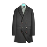 Sobretudo Masculino Bianchino BC236 - Lã batida, nylon e fibra de algodão. Estilo distinto e proteção térmica para o inverno e outono.