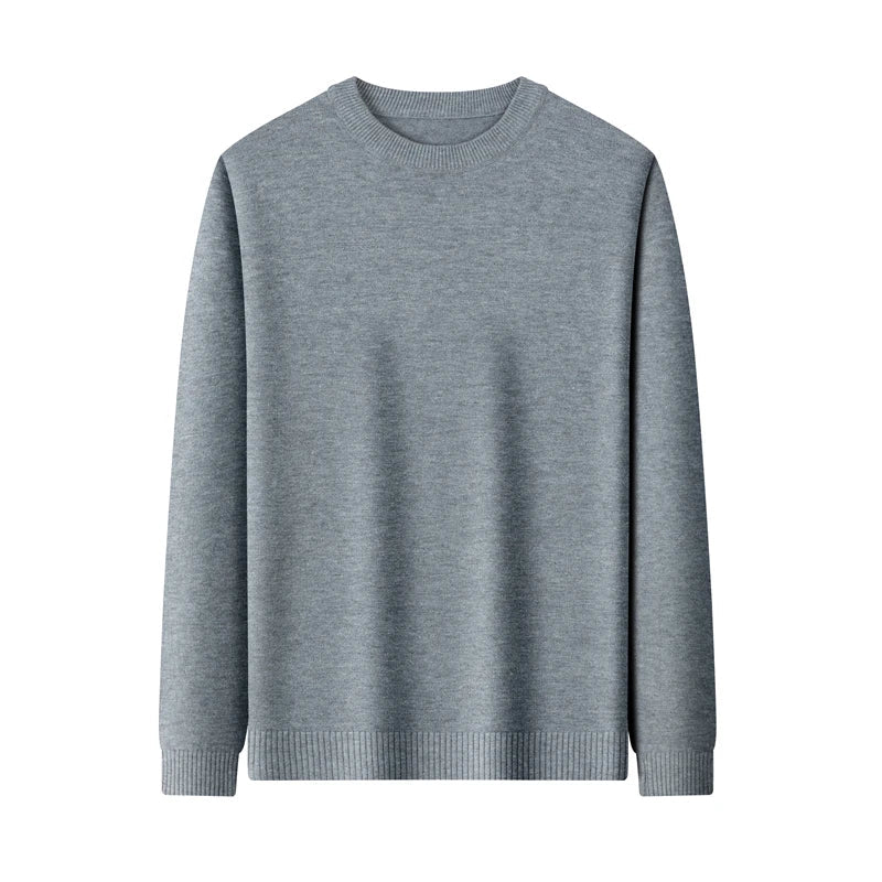 Suéter Casual Masculino Gola Redonda Bianchino BC182 - Slim Fit, Tecido Premium Leve e Respirável. Visual Sofisticado e Versátil para Qualquer Ocasião.