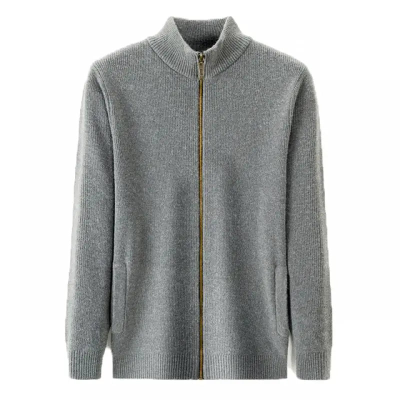 Suéter Masculino com Zíper Bianchino BC183 - Modelagem Slim Fit, Gola Alta Elegante, Tecido Macio e Respirável. Estilo e Conforto para Diversas Ocasiões.