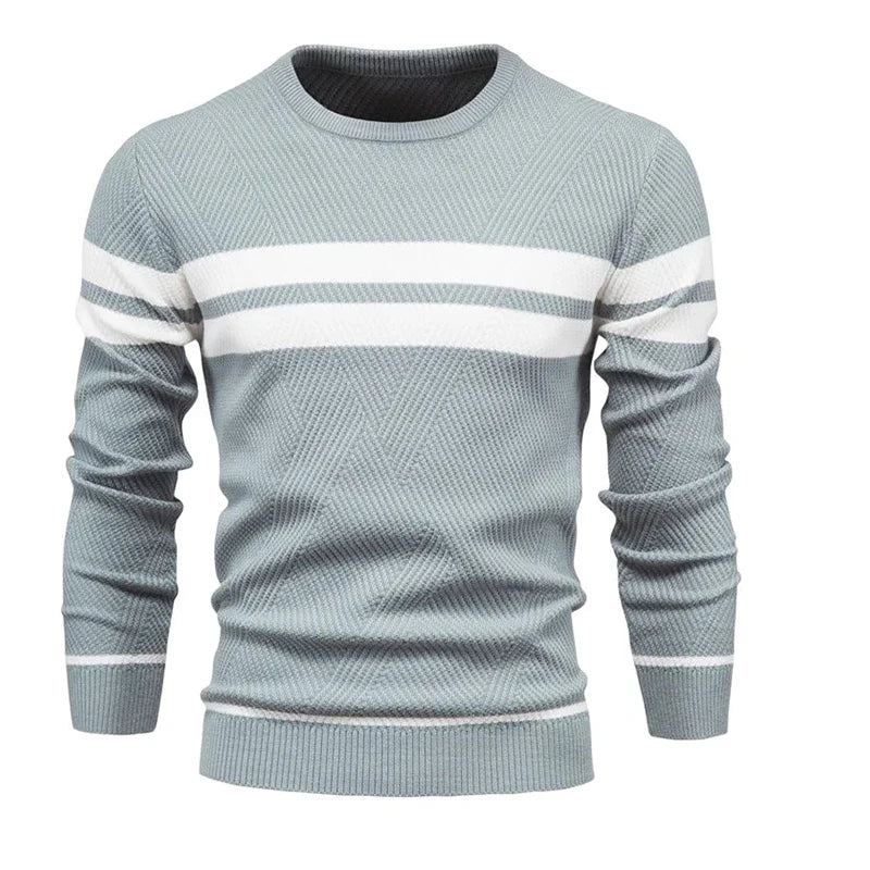 Suéter Masculino em Lã Bianchino BC176 - Slim Fit com Gola Redonda Clássica, Tecido Premium e Costuras Reforçadas para Elegância e Durabilidade.
