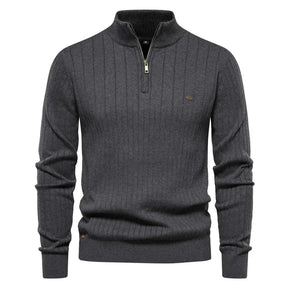 Suéter Masculino em Lã Bianchino BC173 - Modelagem Slim Fit, Gola V e Lã Premium para um visual refinado e confortável.