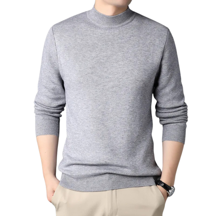 Suéter Masculino em Lã Gola Alta Bianchino BC180 - Estilo Sofisticado com Gola Alta. Ideal para Looks Clássicos e Modernos com Conforto e Durabilidade.