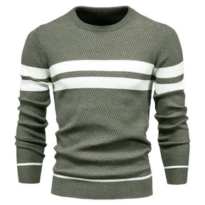 Suéter Masculino em Lã Bianchino BC176 - Slim Fit com Gola Redonda Clássica, Tecido Premium e Costuras Reforçadas para Elegância e Durabilidade.