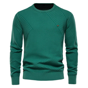Suéter Masculino em Lã Bianchino BC175 - Modelo Slim Fit com Gola Redonda Sofisticada, Tecido Premium e Acabamento Reforçado para Estilo e Durabilidade.