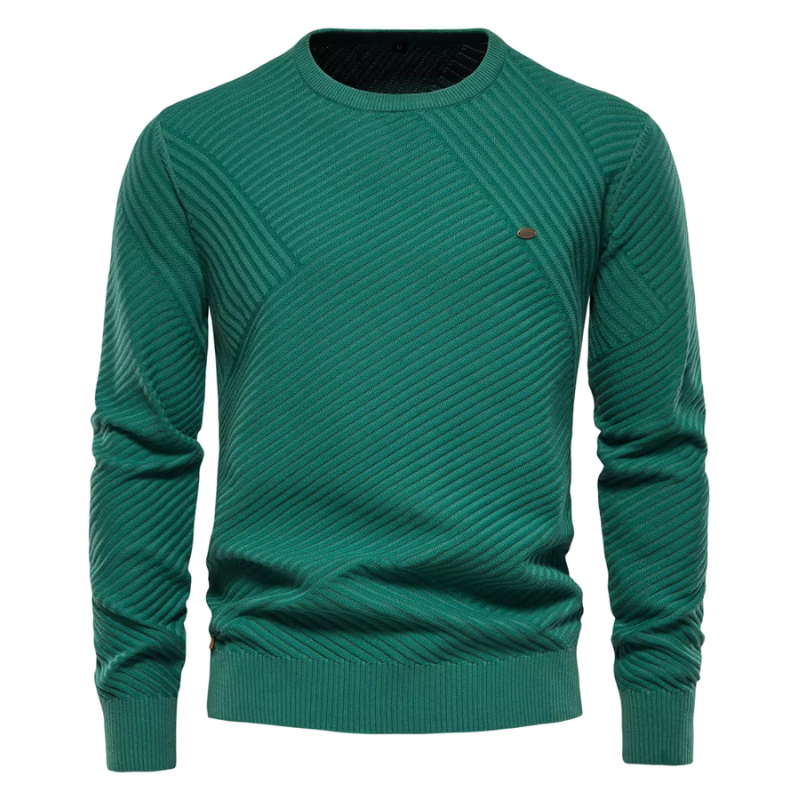 Suéter Masculino em Lã Bianchino BC175 - Modelo Slim Fit com Gola Redonda Sofisticada, Tecido Premium e Acabamento Reforçado para Estilo e Durabilidade.