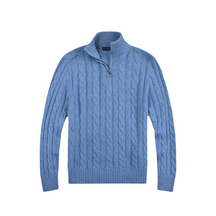 Suéter Masculino em Tricot Bianchino BC018 - Estilo refinado com meio zíper e tricot premium para máximo conforto e elegância.