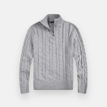 Suéter Masculino em Tricot Bianchino BC018 - Estilo refinado com meio zíper e tricot premium para máximo conforto e elegância.