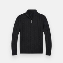 Suéter Masculino em Tricot Bianchino BC018 - Estilo refinado com meio zíper e tricot premium para máximo conforto e elegância.