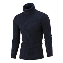 Suéter Masculino Pullover de Gola Alta Bianchino BC177 - Slim Fit com Tecido Premium e Gola Alta Sofisticada para Elegância e Conforto em Dias Frios.