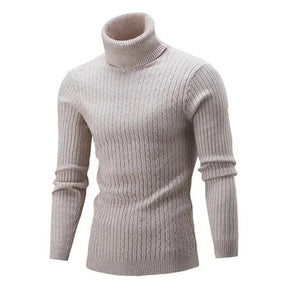 Suéter Masculino Pullover de Gola Alta Bianchino BC177 - Slim Fit com Tecido Premium e Gola Alta Sofisticada para Elegância e Conforto em Dias Frios.