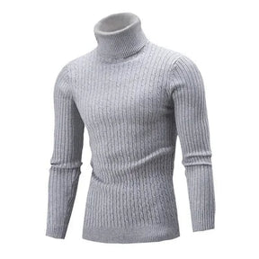 Suéter Masculino Pullover de Gola Alta Bianchino BC177 - Slim Fit com Tecido Premium e Gola Alta Sofisticada para Elegância e Conforto em Dias Frios.