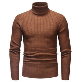 Suéter Masculino Pullover de Gola Alta Bianchino BC177 - Slim Fit com Tecido Premium e Gola Alta Sofisticada para Elegância e Conforto em Dias Frios.