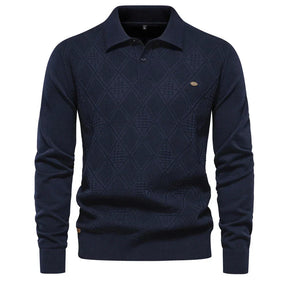 Suéter Masculino Slim Fit em Lã Bianchino BC178 - Design Elegante com Gola Alta e Tecido Premium para Sofisticação e Conforto.