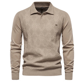 Suéter Masculino Slim Fit em Lã Bianchino BC178 - Design Elegante com Gola Alta e Tecido Premium para Sofisticação e Conforto.