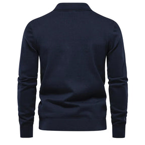 Suéter Masculino Slim Fit em Lã Bianchino BC178 - Design Elegante com Gola Alta e Tecido Premium para Sofisticação e Conforto.