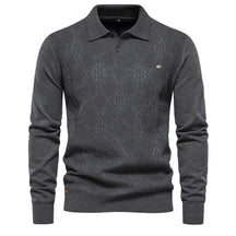 Suéter Masculino Slim Fit em Lã Bianchino BC178 - Design Elegante com Gola Alta e Tecido Premium para Sofisticação e Conforto.