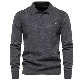 Suéter Masculino Slim Fit em Lã Bianchino BC178 - Design Elegante com Gola Alta e Tecido Premium para Sofisticação e Conforto.