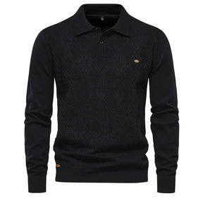 Suéter Masculino Slim Fit em Lã Bianchino BC178 - Design Elegante com Gola Alta e Tecido Premium para Sofisticação e Conforto.